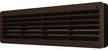 Решетка вентиляционная переточная АБС 450х91,коричневая