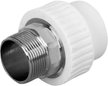 Муфта полипропиленовая комбинированная (под ключ) наружная резьба PN25 d40х1 1/4"