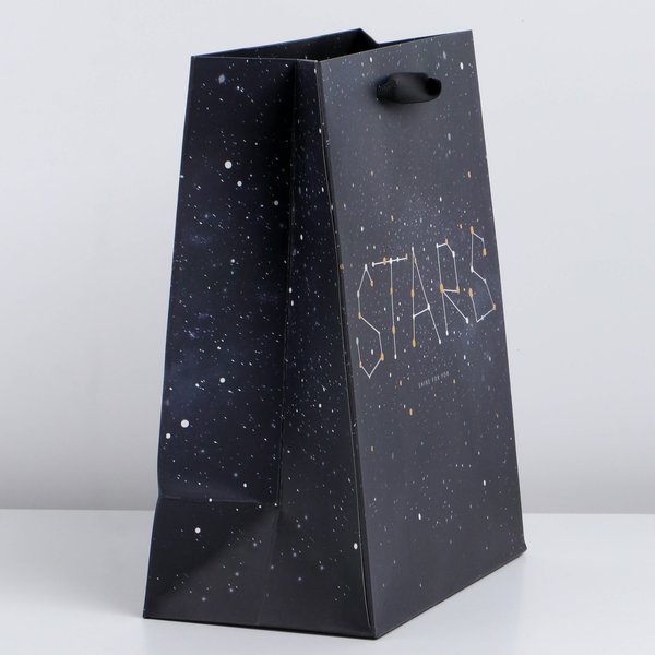 Пакет подарочный Stars, 23x18×10см 