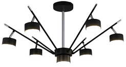 Люстра ATENA 7хGX53 R-750x350-BLACK/CHROME-220-IP20