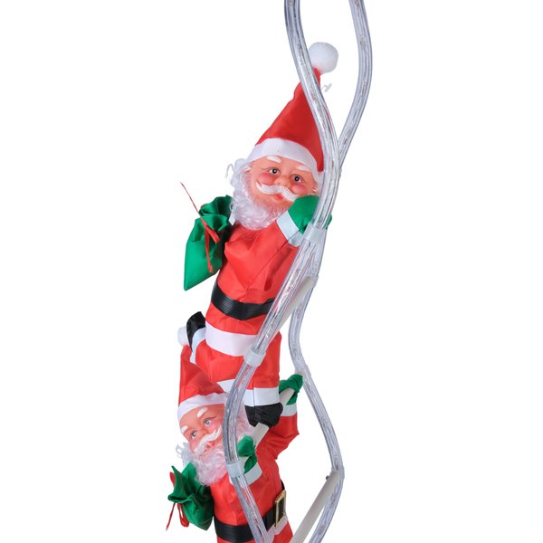 Фигура Деды Морозы на лестнице 30смх3шт, LED-подсветка, SYSDLRB-1423069