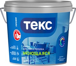 Краска Моющаяся ТЕКС Профи глубокоматовая белая (4,5л)