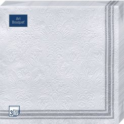 Салфетки бумажные Bouquet Рамка серебряная Барокко 16шт 33х33см 3-слойные