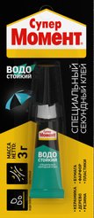Клей секундный Супер Момент Водостойкий (3г)