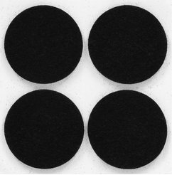 Накладки для мебели защитные Vortex фетр d38мм черные