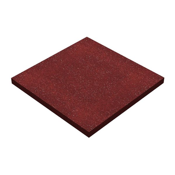 Плитка резиновая 500х500х30мм красная/терракотовая (0,25м2)