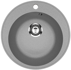 Мойка для кухни врезная Mixline ML-GMU01 Ультра 47,5х47,5см глубина чаши 19,5см, мрамор, серый