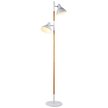 Торшер HIPER H089-2 2хЕ27 WHITE/BROWN
