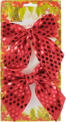 Набор бантов 2шт 12х14см, красный, SYHDJA-3223231