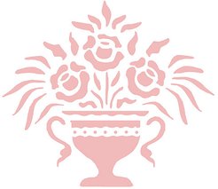 Трафарет для декора эффект Ваза 400х300х0,8мм