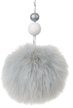 Украшение подвесное Серый шарик из меха 8x7x7см 89509 Украшение подвесное Серый шарик из меха 8x7x7см 89509