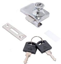 Замок мебельный StahlBuro 805 на 2 стекла хром