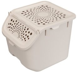 Контейнер д/хранения продуктов Phibo 27,5х24х24см 11,3л бежевый, пластик