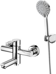 Смеситель для ванны Agger Easy A3121200 в комплекте с душевыми аксессуарами 