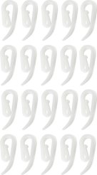 Крючок для шины Qually белый (уп.20шт)