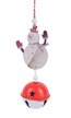 Украшение из дерева с колольчиком Снеговик 6см SYMZPA-4422079 Украшение из дерева с колольчиком Снеговик 6см SYMZPA-4422079