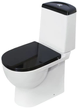 Унитаз-компакт Sanita Luxe Best Color Black SL DM с сиденьем