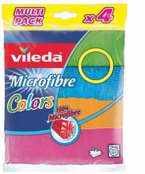Набор салфеток д/уборки Vileda Colors 30х30см микрофибра 4шт