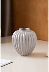 Ваза керамическая настольная Шарик 14см глянец серый