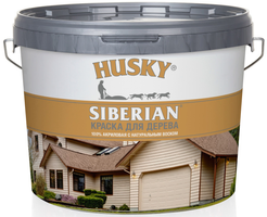 Краска для дерева акриловая HUSKY SIBERIAN белая (9л) База А