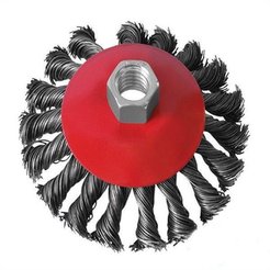 Щетка для УШМ коническая из крученой проволоки Remocolor 115мм