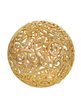 Украшение подвесное Шар ажурный d100мм золото