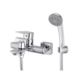 Смеситель для ванны Milardo Poli POLSB00M02 в комплекте с душевыми аксессуарами
