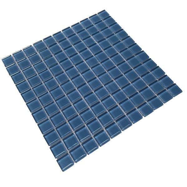 Мозаика Tessare 30,0х30,0х0,4см стекло прозрачный синий (HJ164)