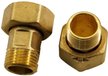 Штуцер латунный с накидной гайкой для счетчика воды 1/2" (2шт.)