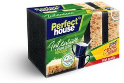 Губка д/посуды Perfect House Intensive супер прочная 9,5х6,5х3,7см 4шт