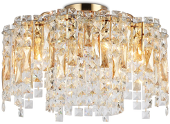Люстра потолочная с хрусталем TR5474/10 GD/CL золото/прозрачный E14/10 max 40W D560х350