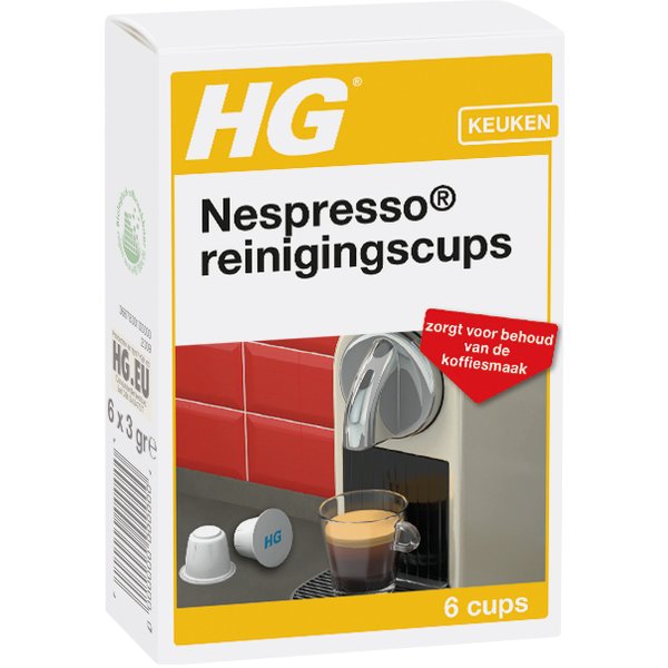 Капсулы д/очистки кофемашин HG Nespresso 1уп.х6шт капсулы