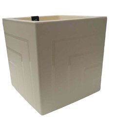 Кашпо пластиковое Квадро d16 h17 v3,3л ваниль