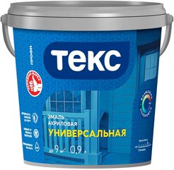 Эмаль универсальная акриловая ТЕКС Профи база D глянцевая (0,9л)
