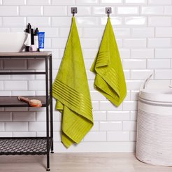 Полотенце махровое Бриз зеленый 30х50см, плотность 380г/м2