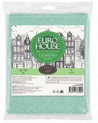 Салфетка Eurohouse 30х30см 10шт вискоза 
