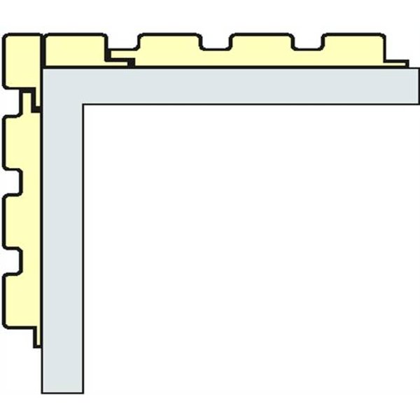 Панель реечная МДФ Бархат серый 2,8х0,122 16мм 