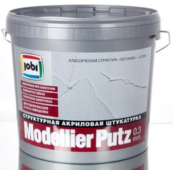 Штукатурка структурная декоративная Песчаник Jobi Modellierputz 0,3мм (16кг)