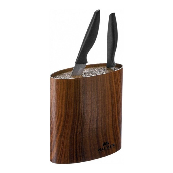 Подставка д/ножей овальная Walmer Wood 16x7x16см пластик