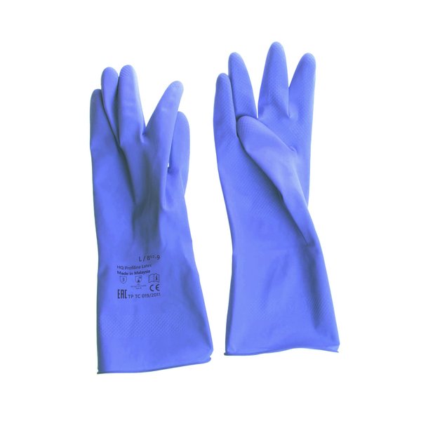 Перчатки латексные HQ Profiline L синие