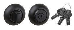 Фиксатор сан/тех Ренц с ключом круг INBK-K 08 B Black черный
