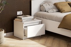 Тумба прикроватная Денвер 40,1х30,6х34,8см ЛДСП Белый