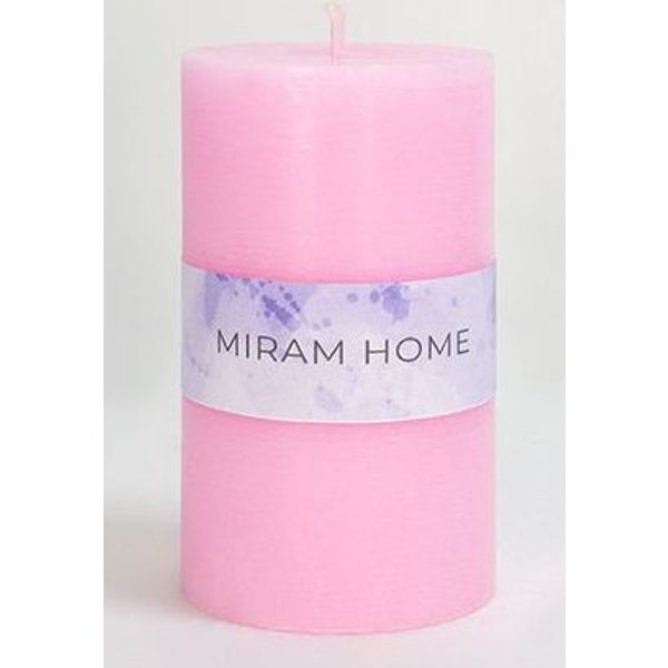 Свеча формовая Miram Home Matte 6х15см розовый