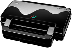 Вафельница BRAYER 2308BR 1000Вт белг. вафли, панель 28,6х15,4см антиприг.покр, увеличенная вафля