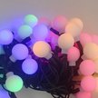 Электрогирлянда внутренняя Шары 1,7см 5м 50LED, мультиколор RGB7, матовые лампы, контролер, зеленый кабель