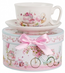 Пара чайная Розовые мечты 300мл фарфор