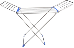 Сушилка д/белья напольная с колесиками Qually 18м 175х110х56см металл, серый