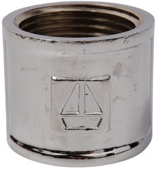Муфта латунная V&G хромированная 3/4"