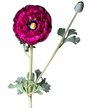Цветок искусственный Ранункулюс розовый 55см
