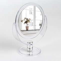 Зеркало настольное косметическое Палитра D105/130х170